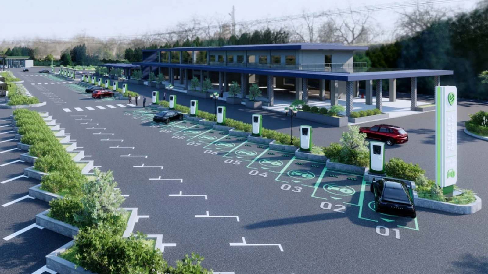 Mô hình nhượng quyền trạm sạc Fast+